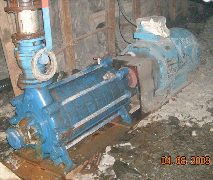 Example two - Multistage pump transferring unfiltered mine water