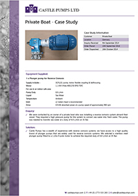 Case Study - Desalination Pump for Reverse Osmosis
